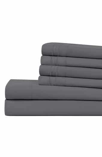 Modern Threads Solid Microfiber Deep Pocket 6-Piece Sheet Set