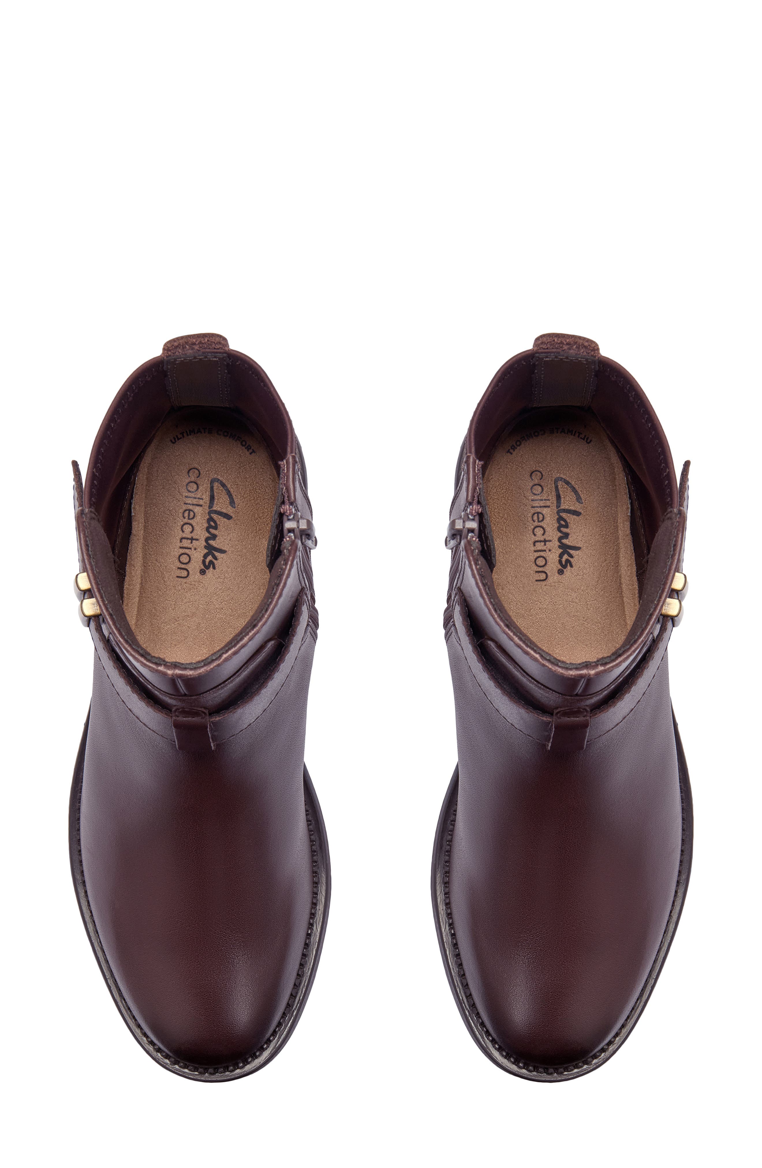 Maye Beth Leather Boot, Alternate, color, DARK BROWN LEA