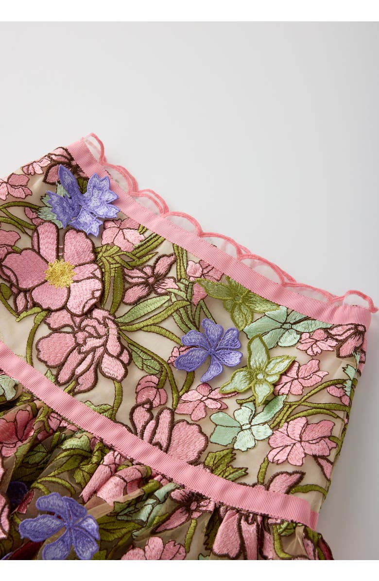 Marlo Kids Bonnie Embroidered Mini Skirt, Alternate, color, Floral