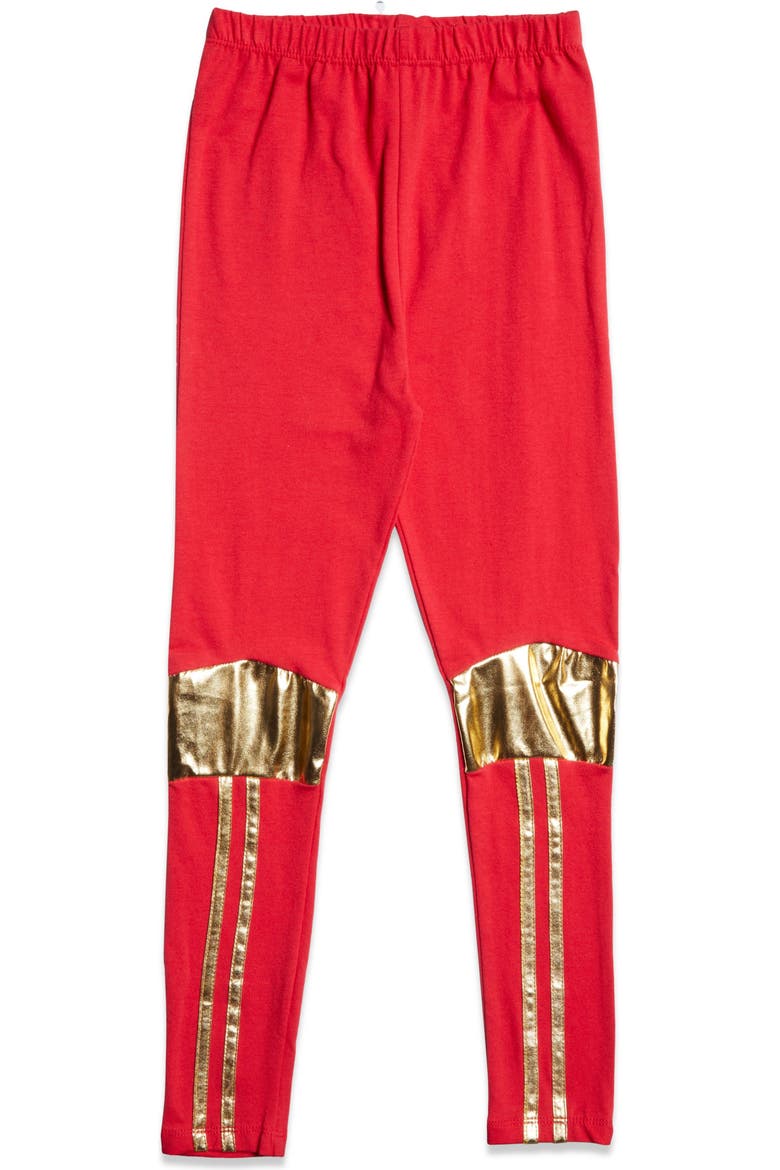 Justice League Wonder Woman Tutu Top and Leggings Set, Alternate, color, Wonder Woman Red