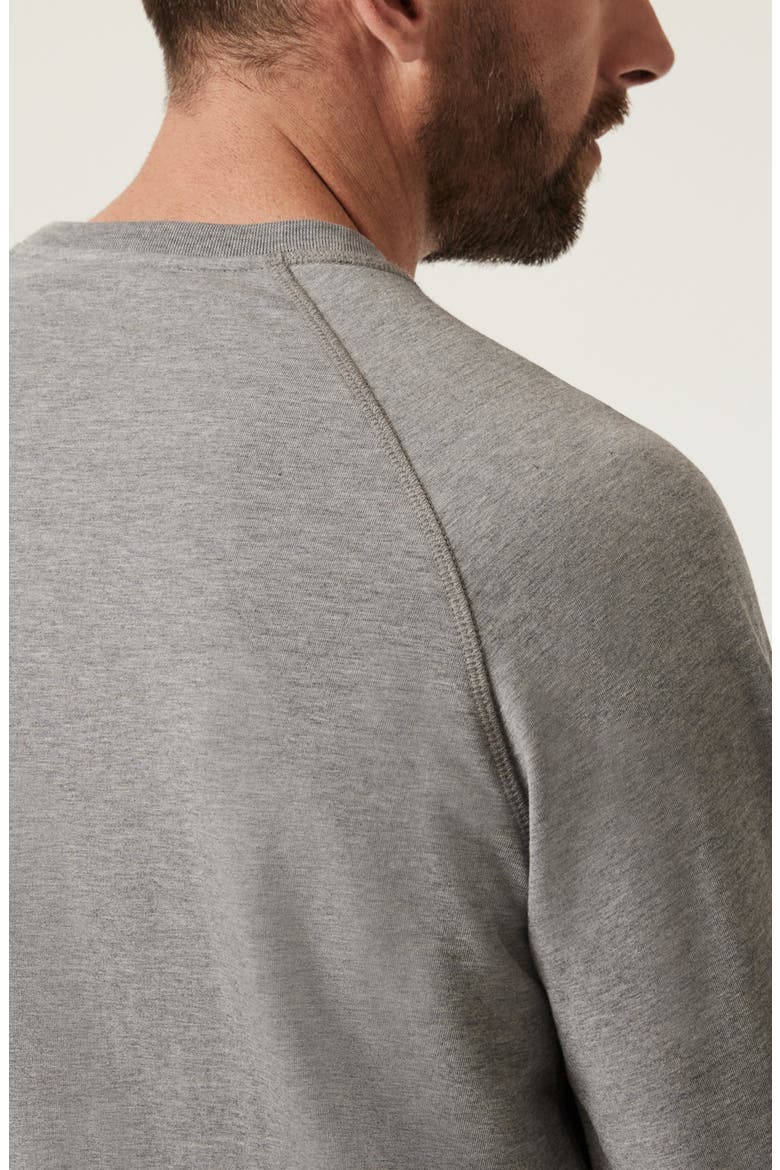 Stretch French Terry Crewneck Sweatshirt, Alternate, color, GREY MELANGE