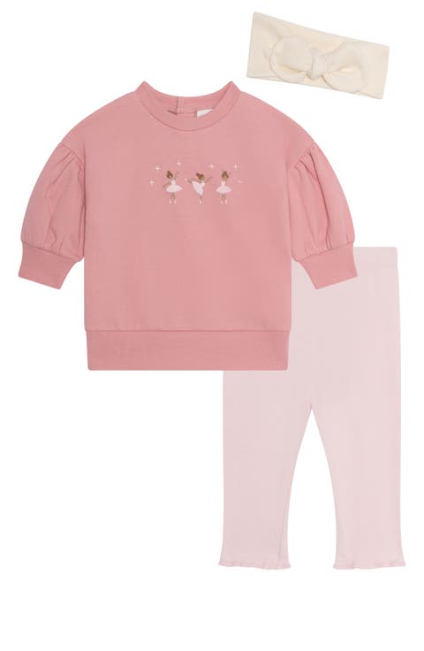 Flower Tunic, Leggings & Headband Set (Baby)