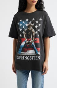 Merch Traffic Springsteen Cotton Graphic T-Shirt