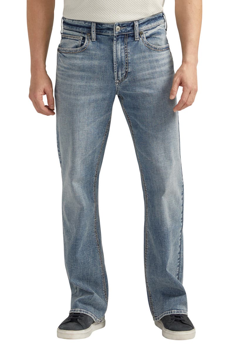 Silver Jeans Co. Zac Relaxed Fit Straight Leg Jeans, Main, color, Indigo