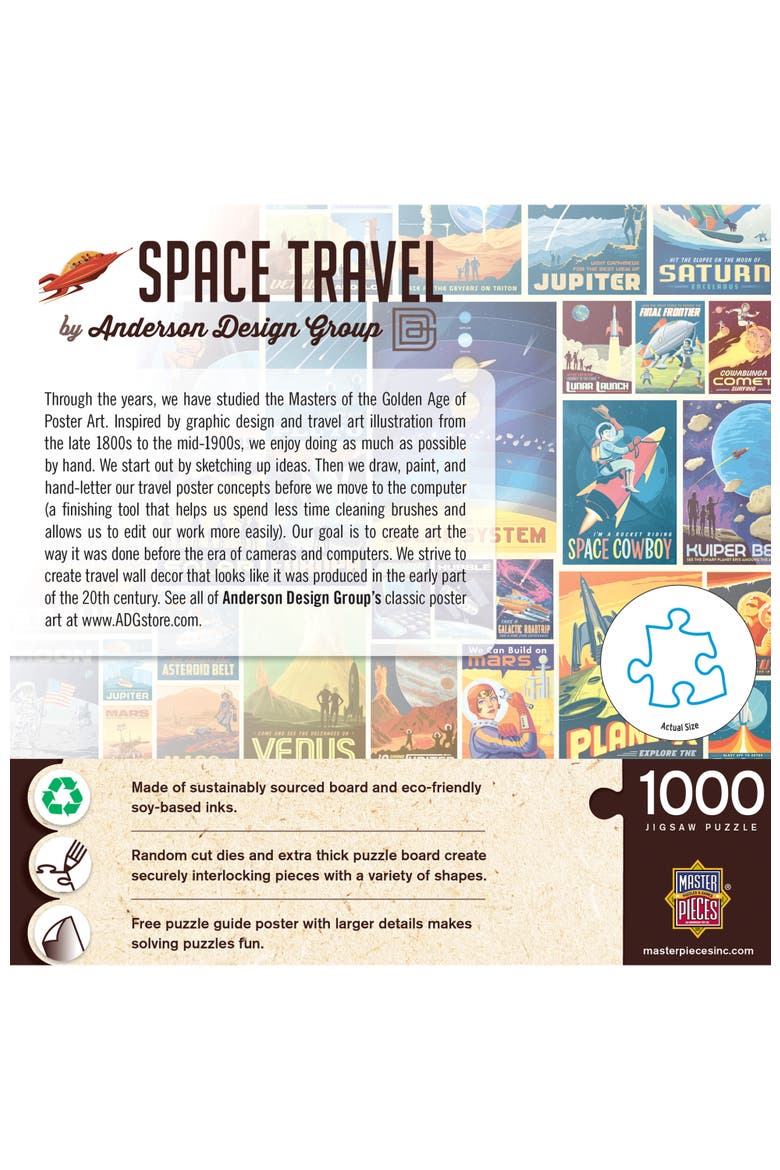 Space Travel 1000 Piece Jigsaw Puzzle, Alternate, color, Multicolor