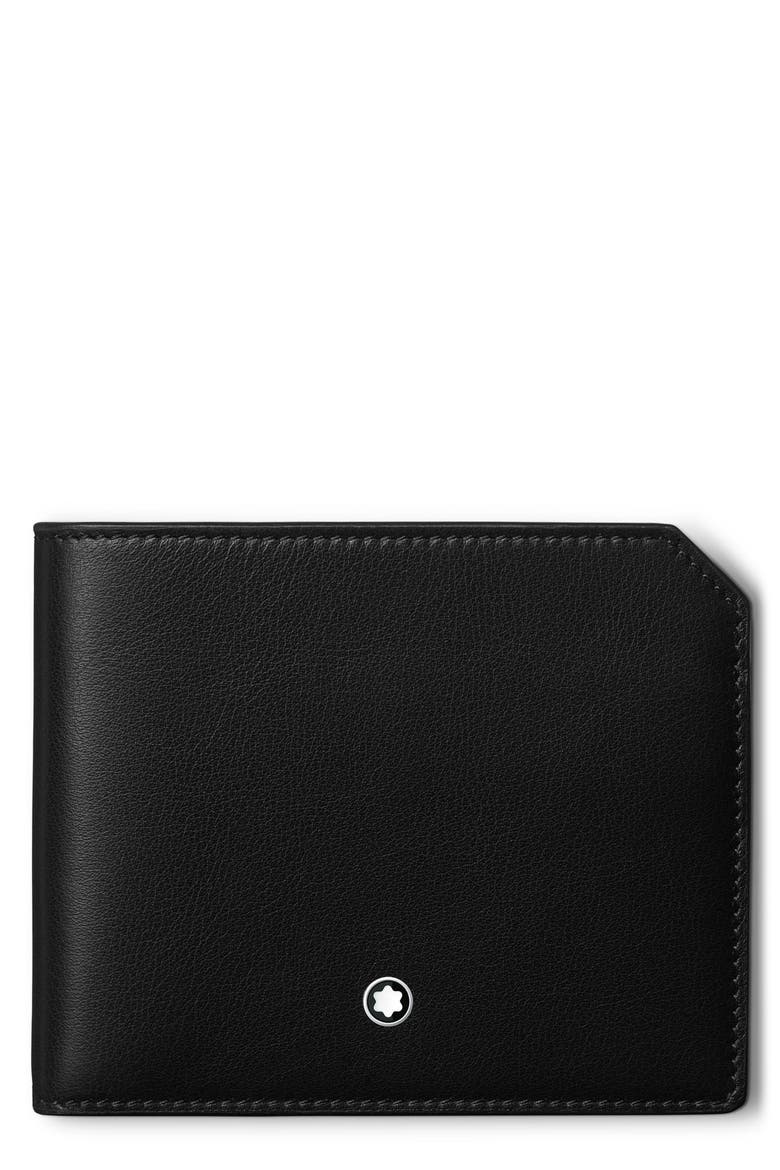Meisterstück Soft Leather Bifold Wallet, Main, color, BLACK