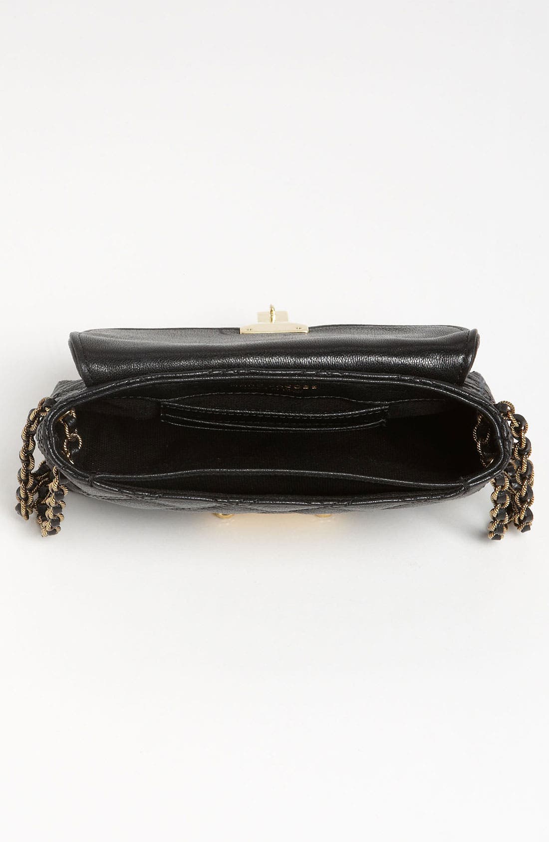 'Baroque - Single' Leather Shoulder Bag, Alternate, color, BLACK
