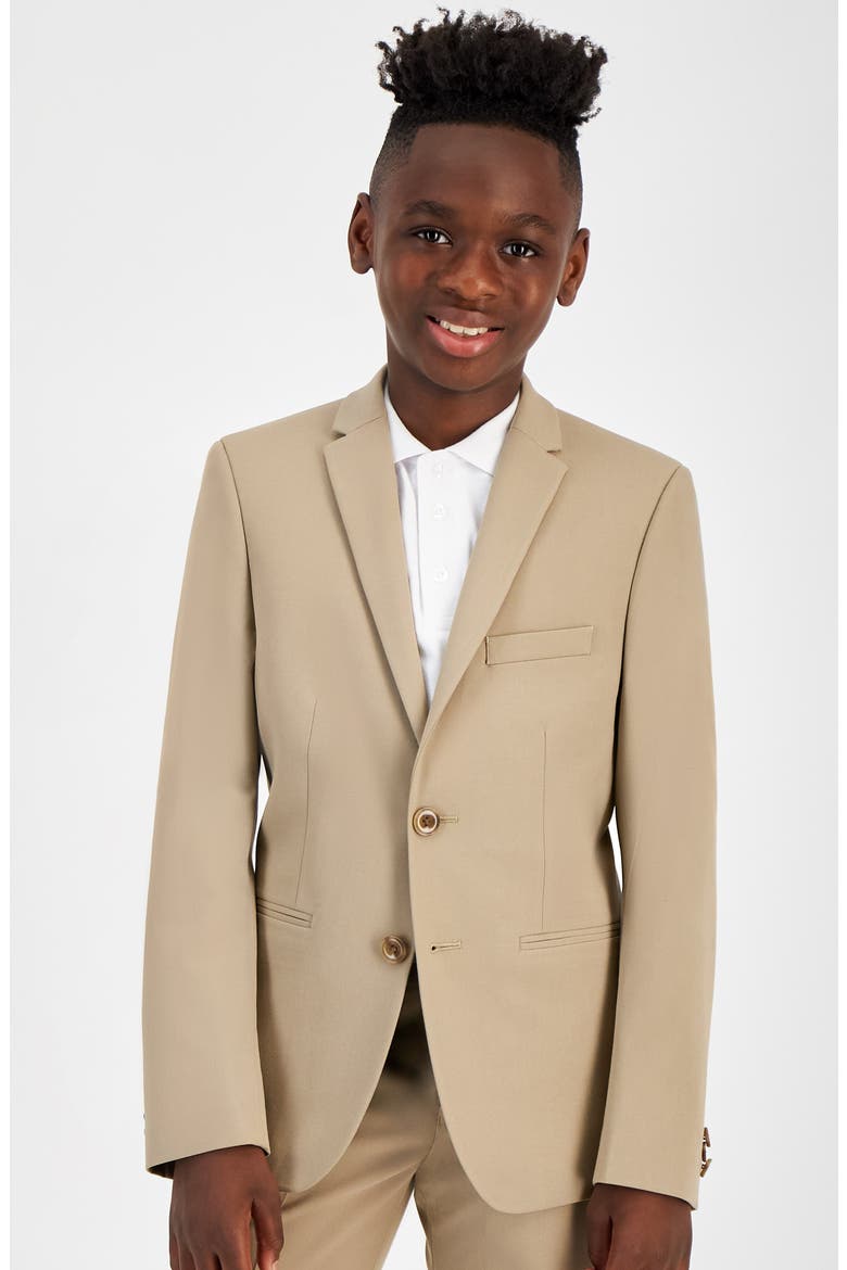 Kids' Skinny Suit Jacket, Main, color, TAN