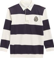 DENIM AND FLOWER Kids' Stripe Rugby Shirt
