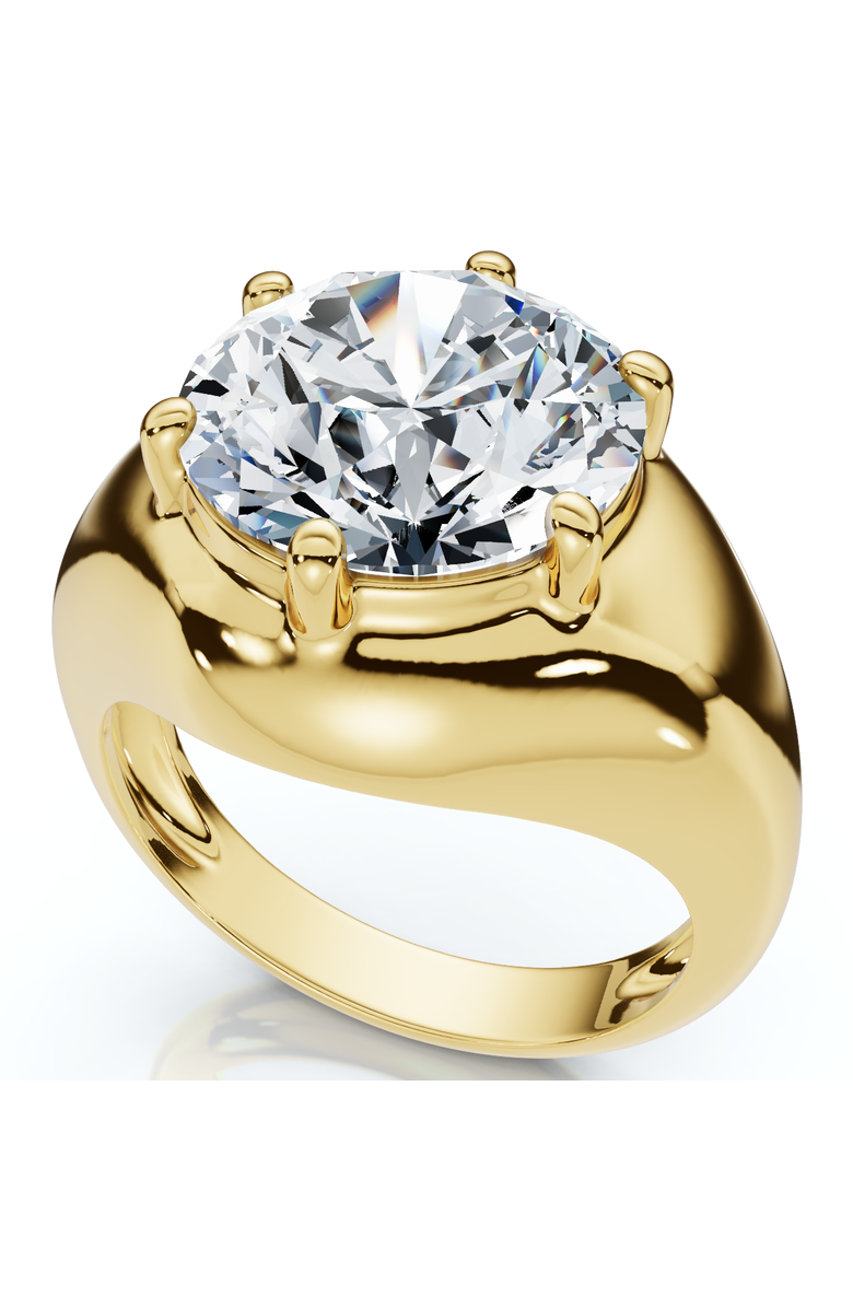 Bliss Diamond Certified 5Ct Bryn Diamond Solitaire Engagement Ring Grown, Main, color, 14K Yellow Gold