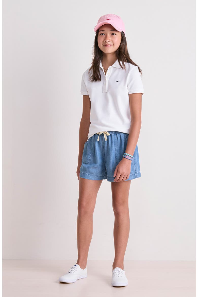 Kids' Heritage Cotton Piqué Polo, Alternate, color, WHITE CAP
