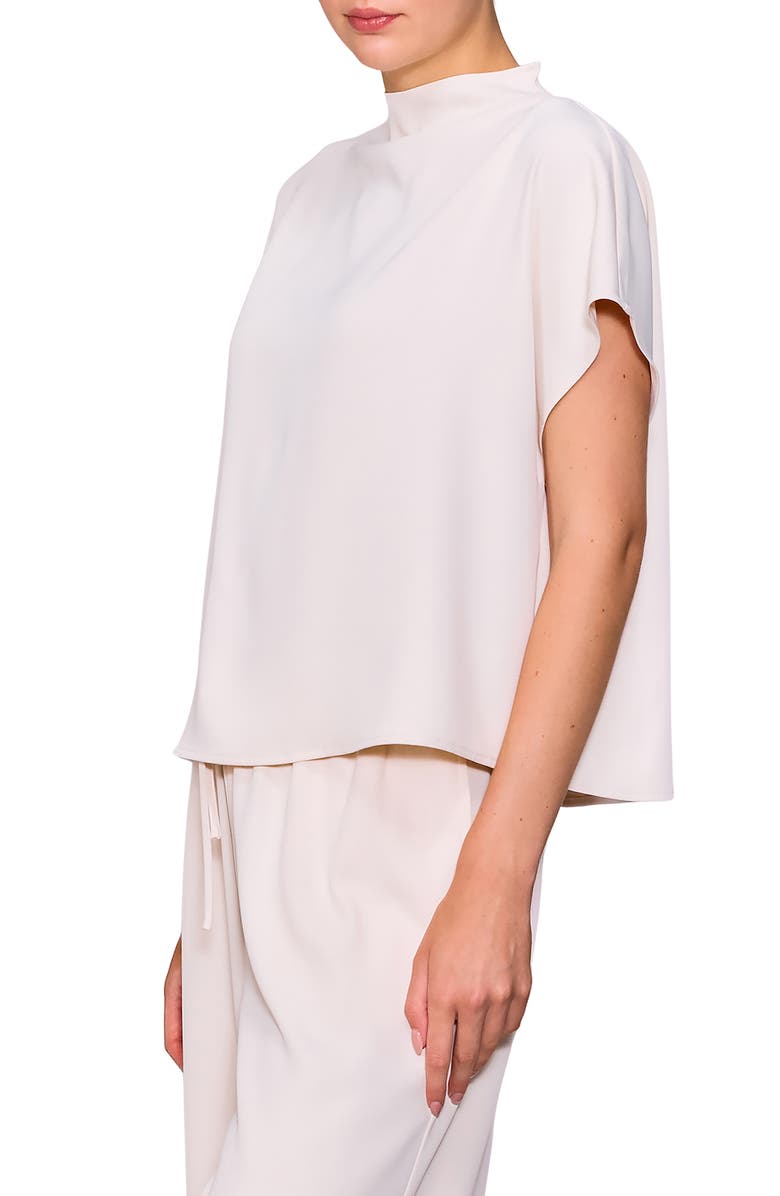 MELLODAY Crepe Top, Alternate, color, Bone