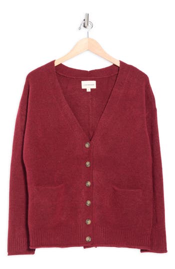 Lucky Brand Slouchy Cardigan In Red