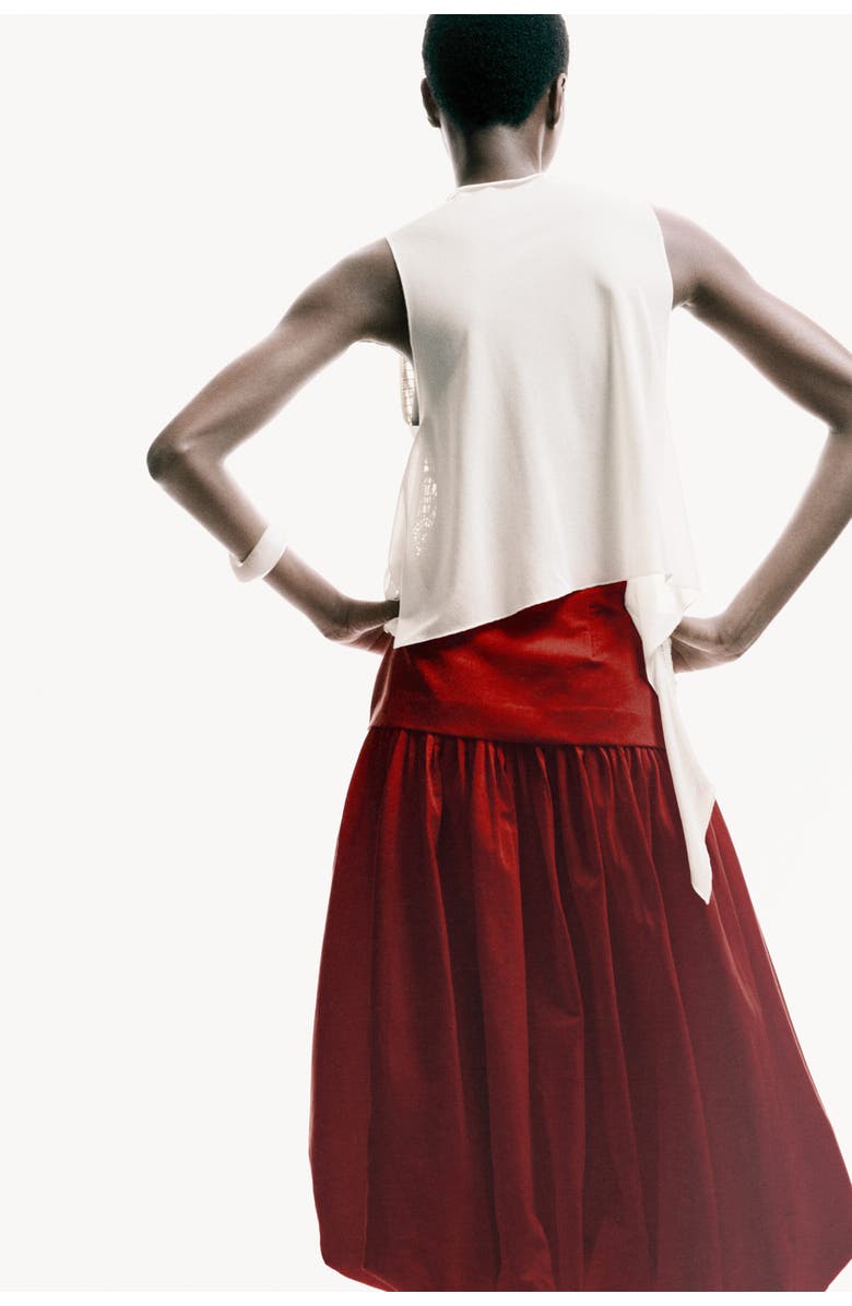 H&M Asymmetric Crochet-look Top, Alternate, color, Cream