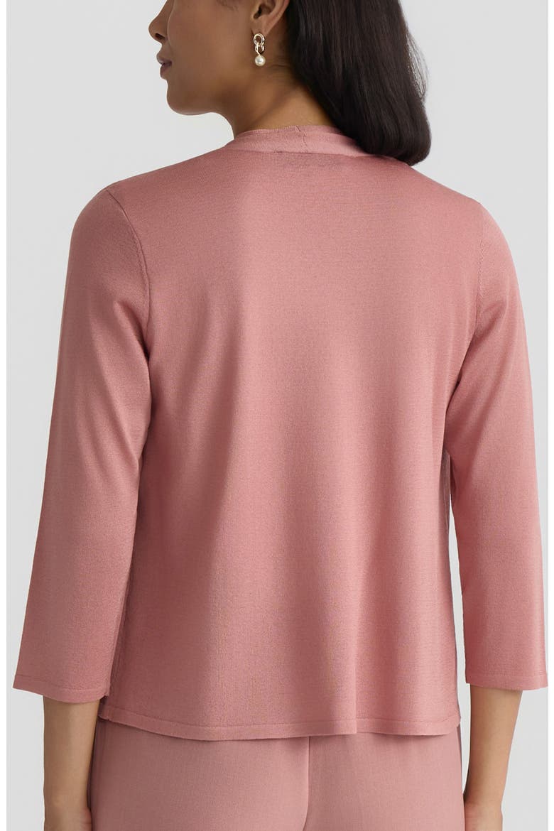 Crop A-Line Cardigan, Alternate, color, TEAROSE