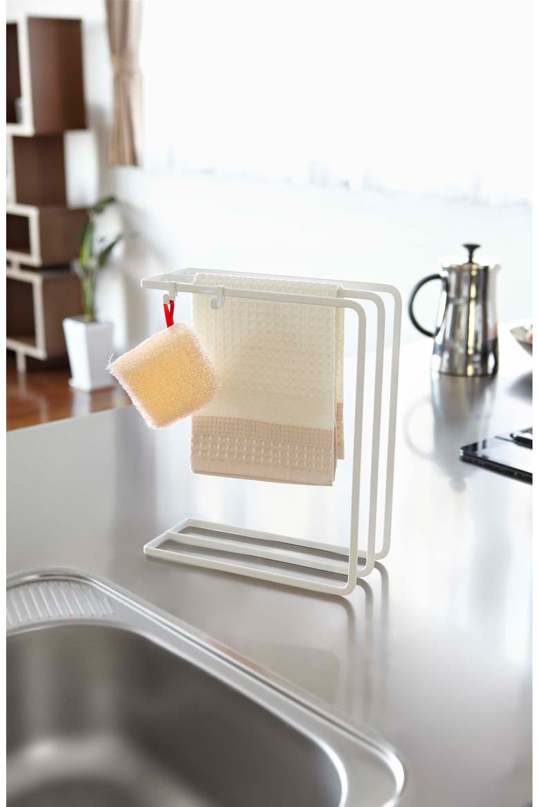 Dish Towel Hanger, Alternate, color, WHITE