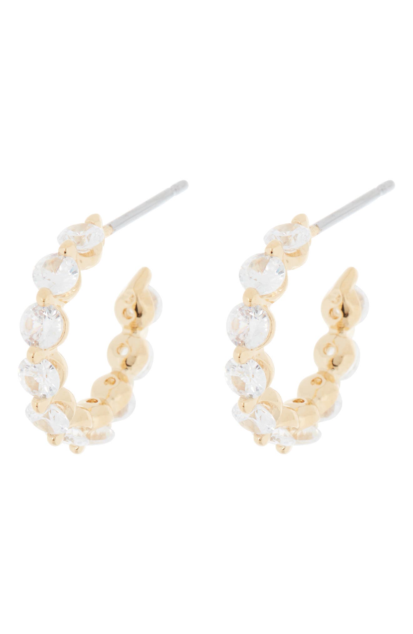 Nadri Cubic Zirconia Hoop Earrings
