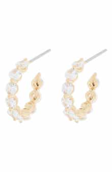 Nadri Cubic Zirconia Hoop Earrings