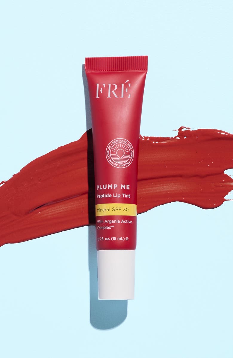 FRÉ Skincare PLUMP ME Peptide Lip Tint Mineral SPF 30, Alternate, color, Monaco (Red Coral)
