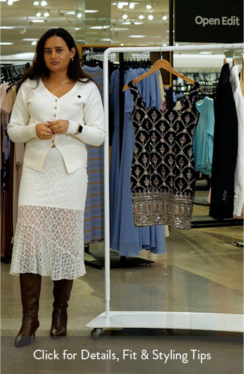 Sarina Sleeveless Embroidered Minidress, sales video thumbnail