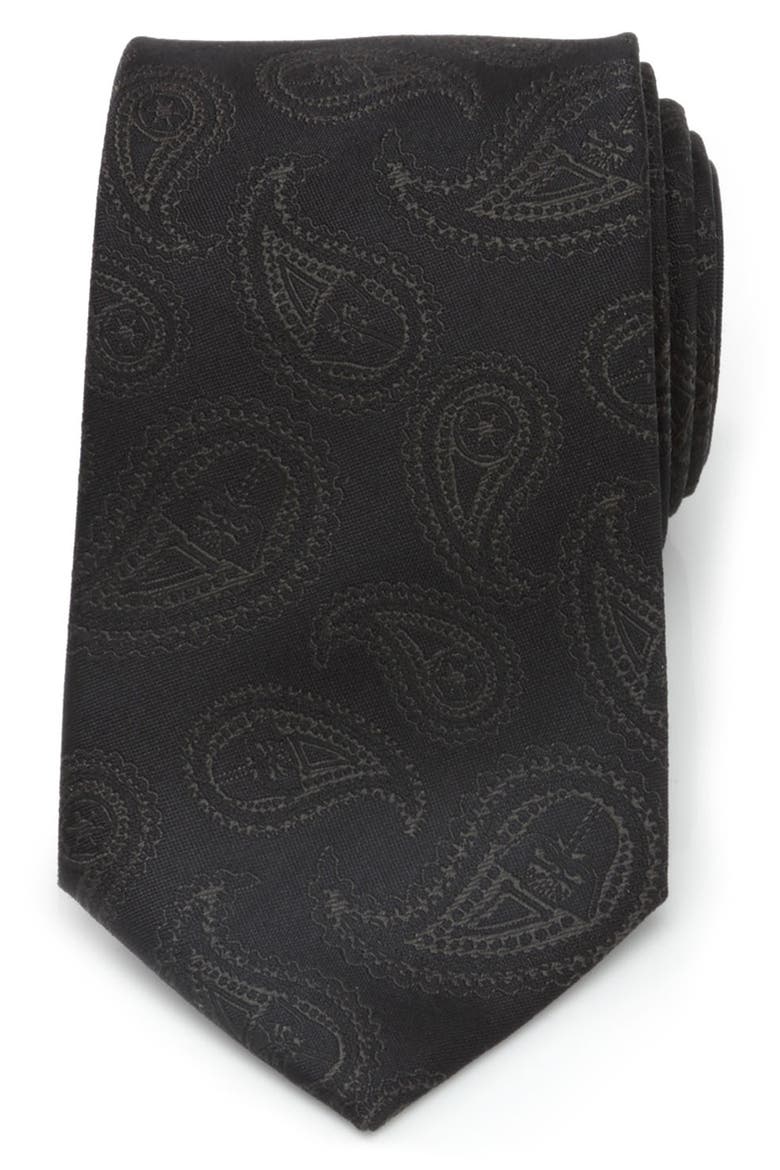 Star Wars™ - Darth Vader Paisley Silk Tie, Main, color, BLACK
