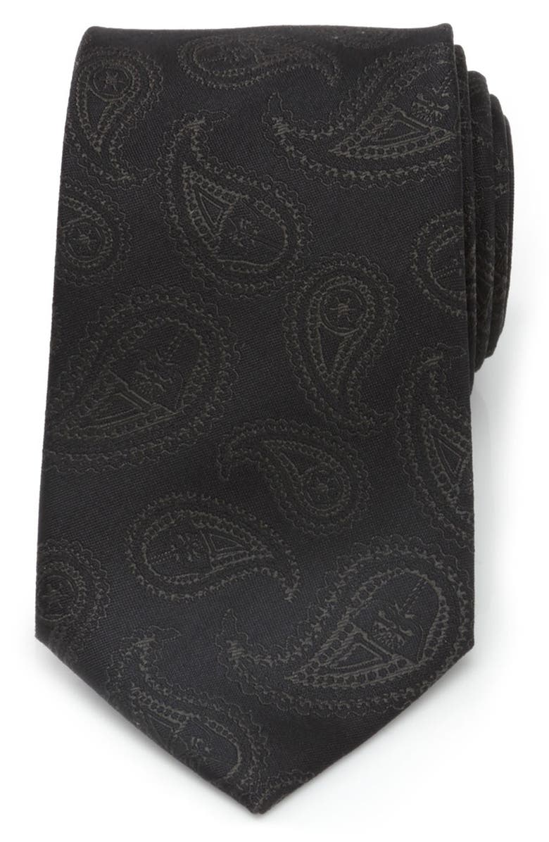 Cufflinks, Inc. Star Wars<sup>™</sup> - Darth Vader Paisley Silk Tie, Main, color, Black