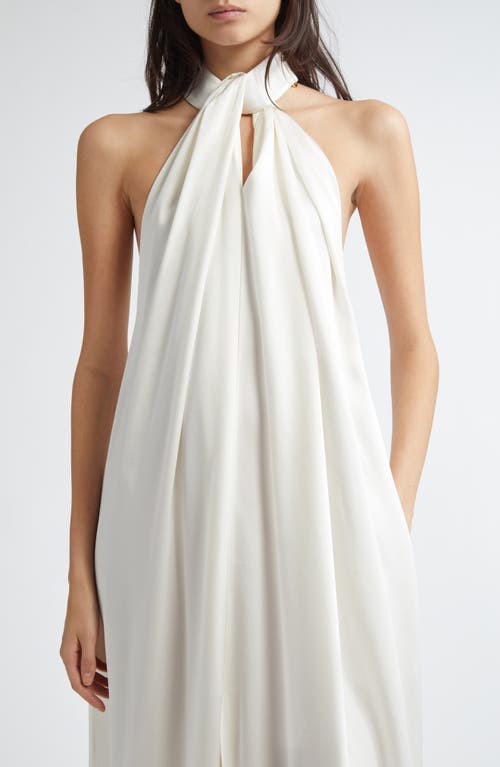 Stella Mccartney Envers Satin Gown In Cream
