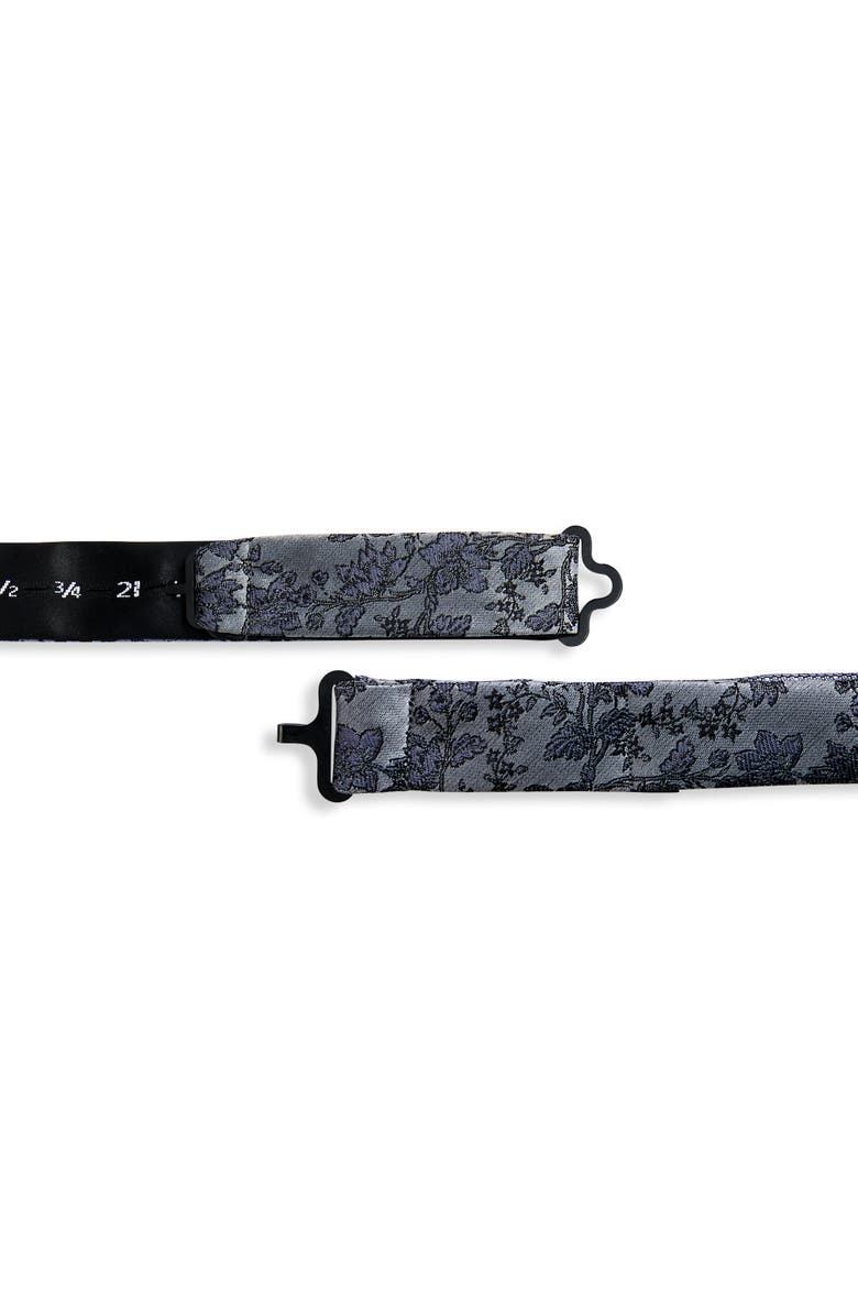 Synrgy by DXL Big & Tall Sophisticated Floral Bow Tie, Alternate, color, Black