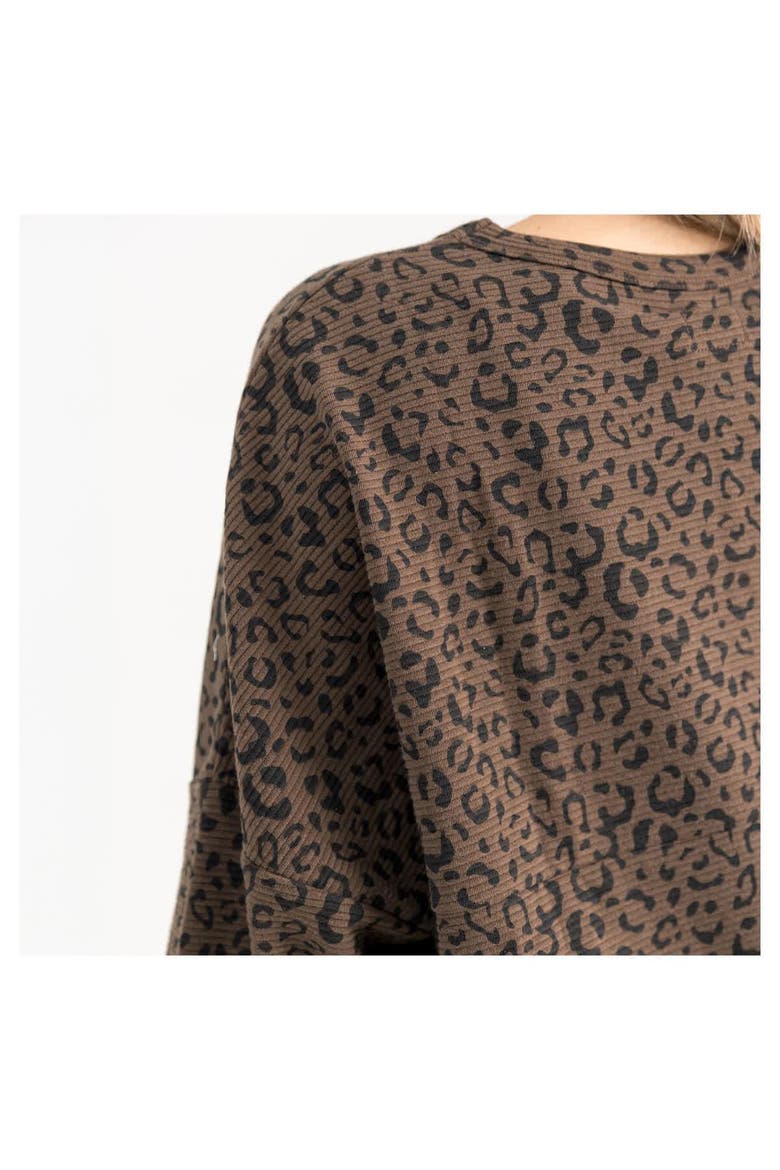 Women's Gameday Couture Brown Georgia Bulldogs Leopard Oversized Sweatshirt, Alternate, color, Brown