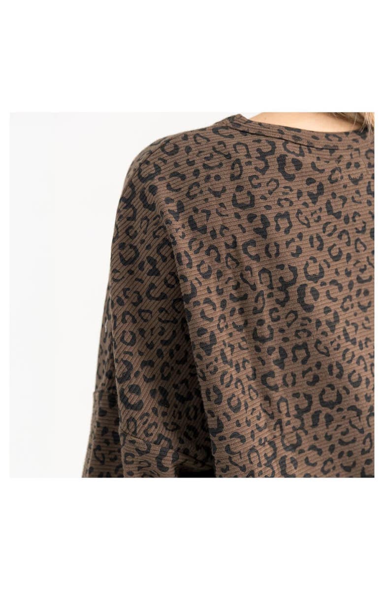 GAMEDAY COUTURE Women's Gameday Couture Brown Georgia Bulldogs Leopard Oversized Sweatshirt, Alternate, color, Brown