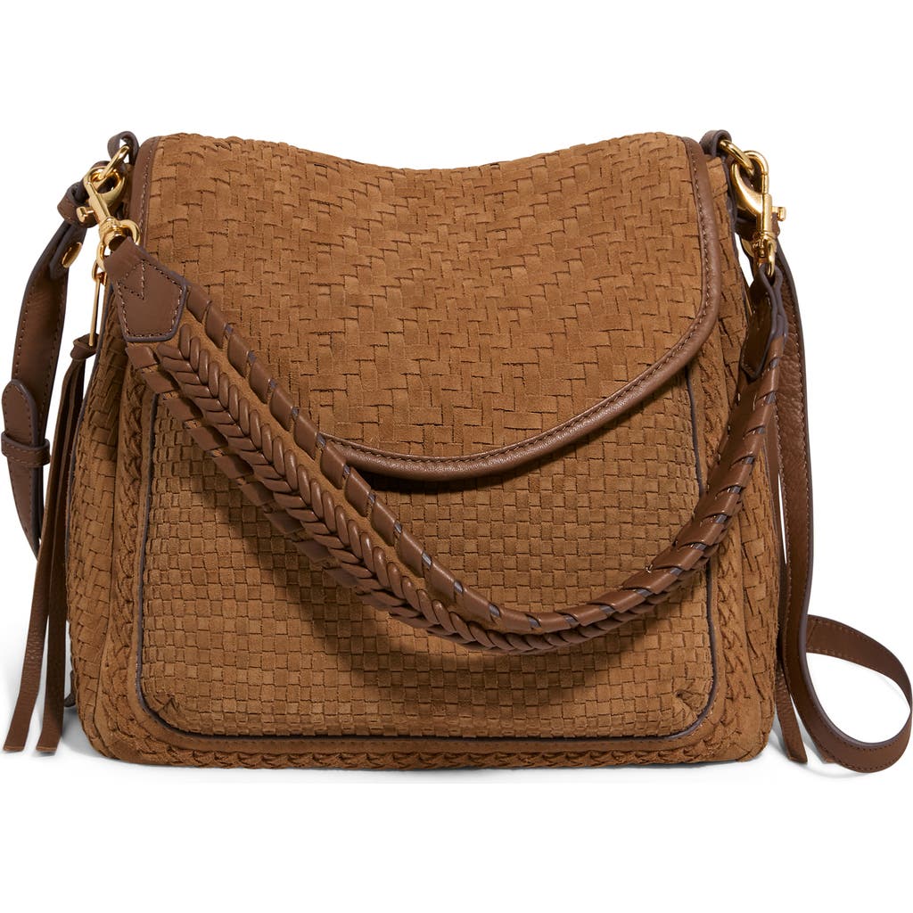 Aimee Kestenberg All For Love Woven Convertible Shoulder Bag In Brown