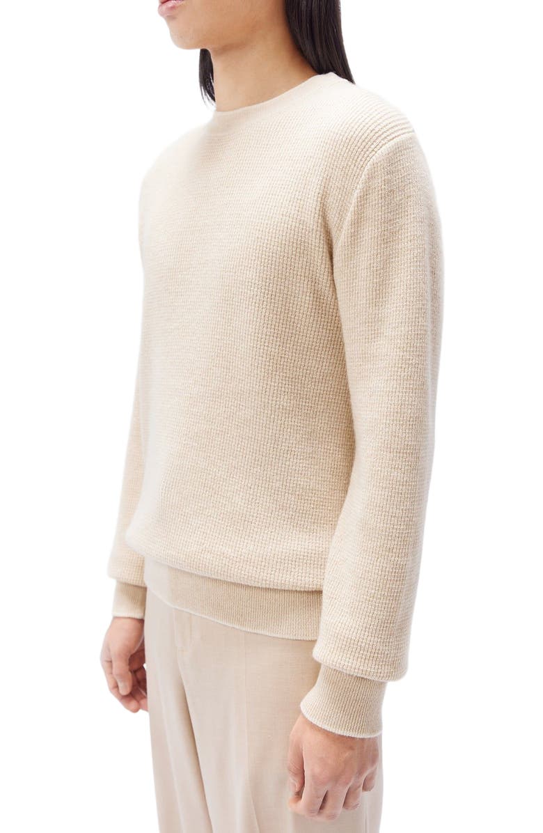 GOBI Mongolian Cashmere Men's Cashmere Crewneck Sweater, Alternate, color, Off White