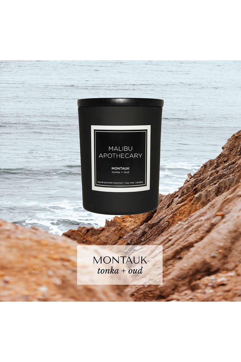 Mini Matte Black Candle, Alternate, color, Montauk