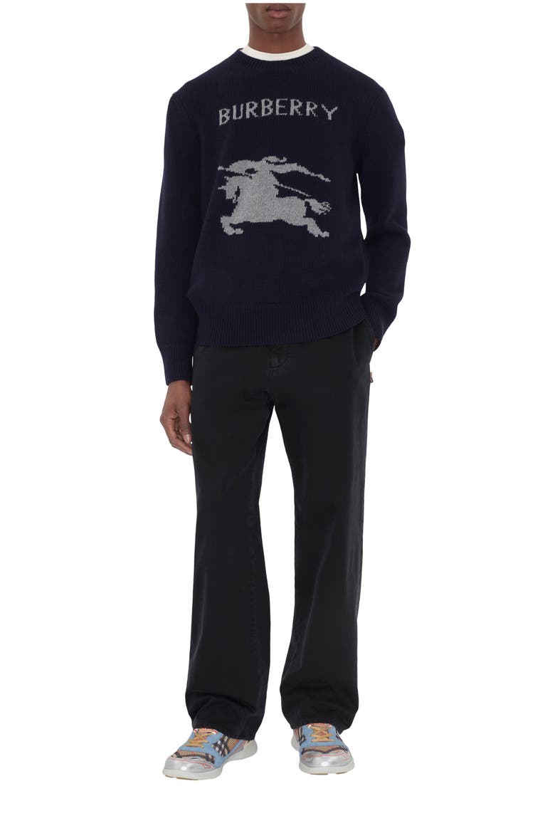 Knight Wool Cashmere Sweater, Main, color, Navy