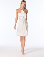 Vince Camuto Cut Out Cover Up Dress Swim