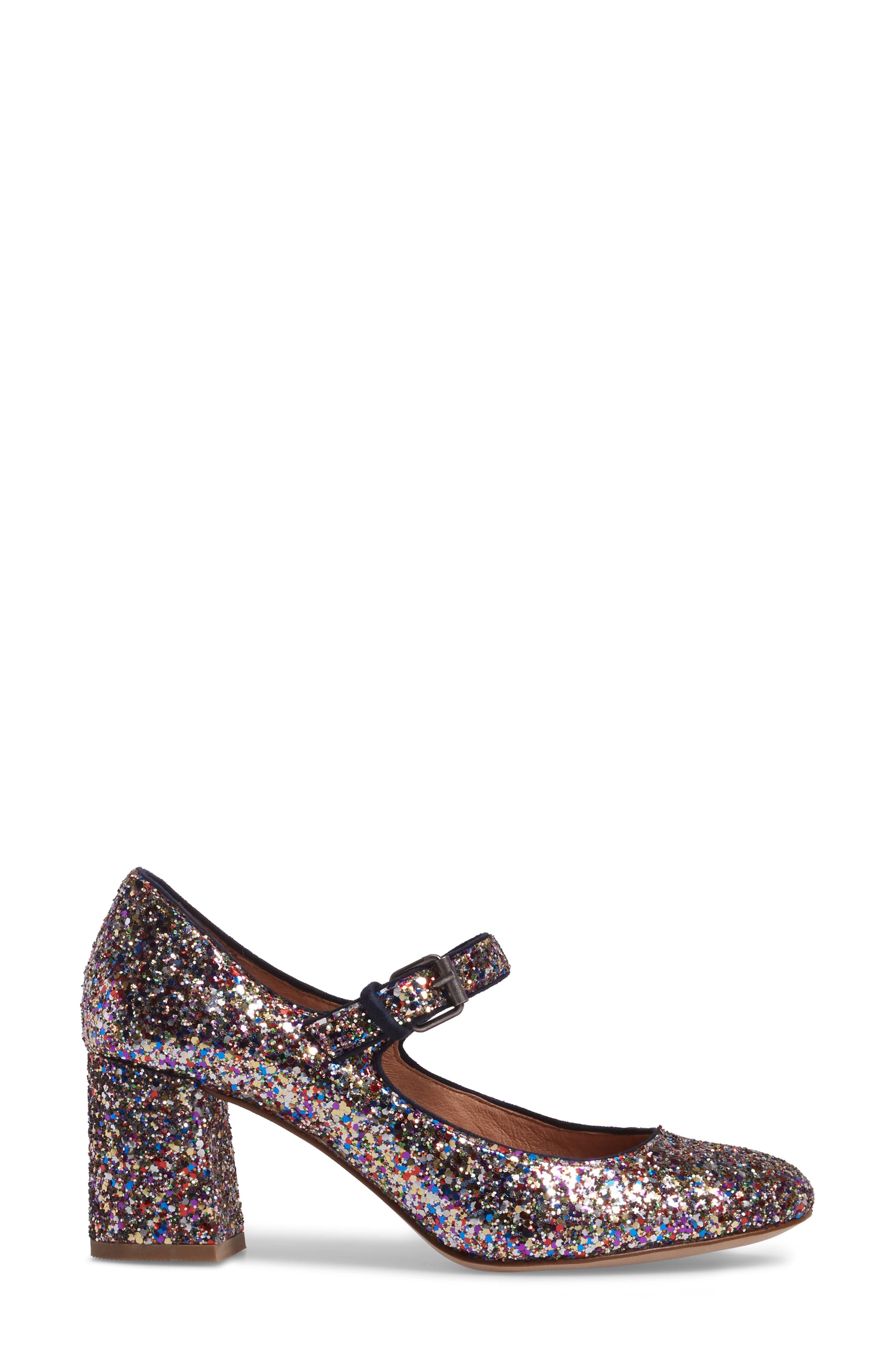 Madewell Zelda Glitter Mary Jane Pump, Alternate, color, 