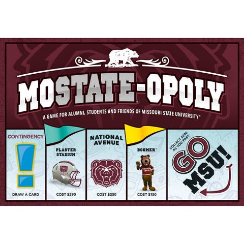 Missouri State Univiersity Mo Stateopoly Monopoly Board Game