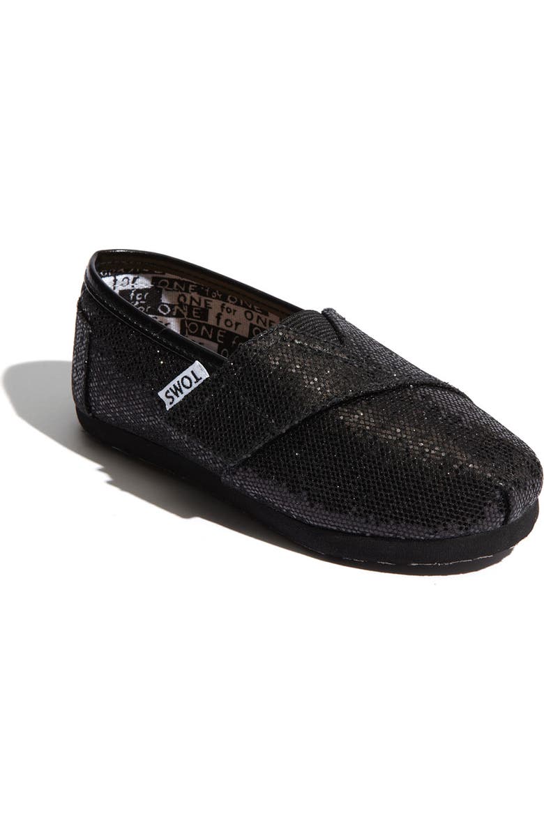 TOMS 'Classic Tiny - Glitter' Slip-On, Main, color,