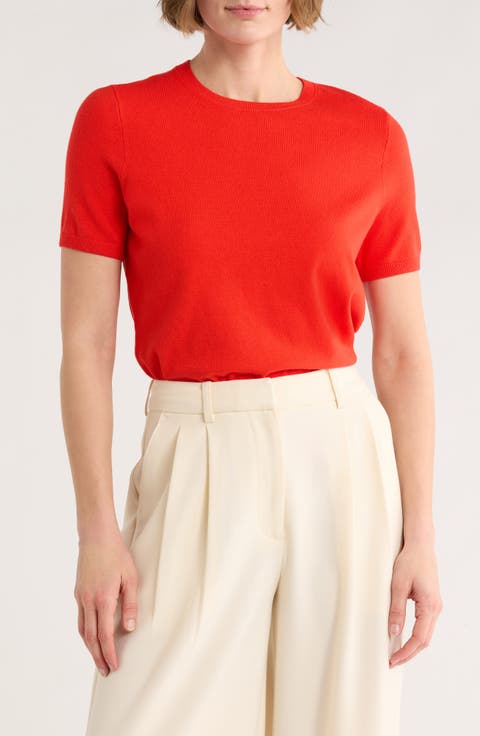 Slim Fit Short Sleeve Sweater