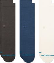 Stance Icon Assorted 3-Pack Crew Socks