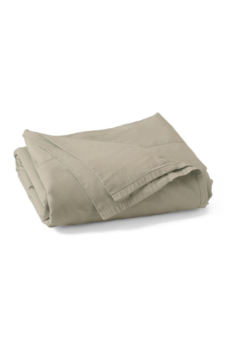 Organic Cotton Organic Room Service Sateen Flat Sheet, Alternate, color, Spray Green