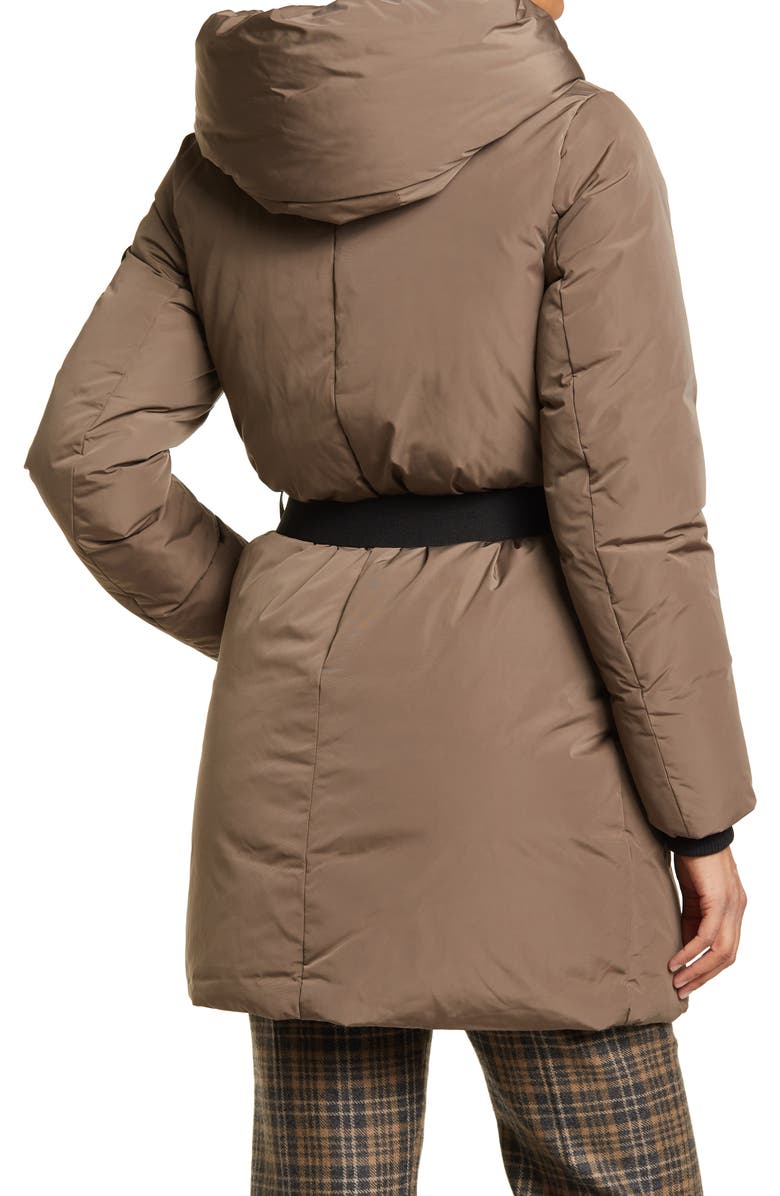 Noize Venice Hooded Belted Puffer Parka, Alternate, color, 