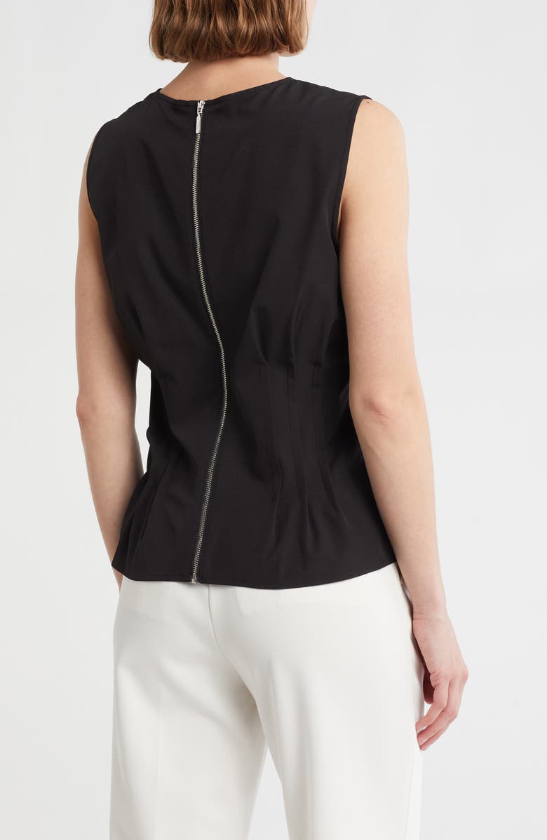 DKNY Sleeveless Stretch Woven Top, Alternate, color, 