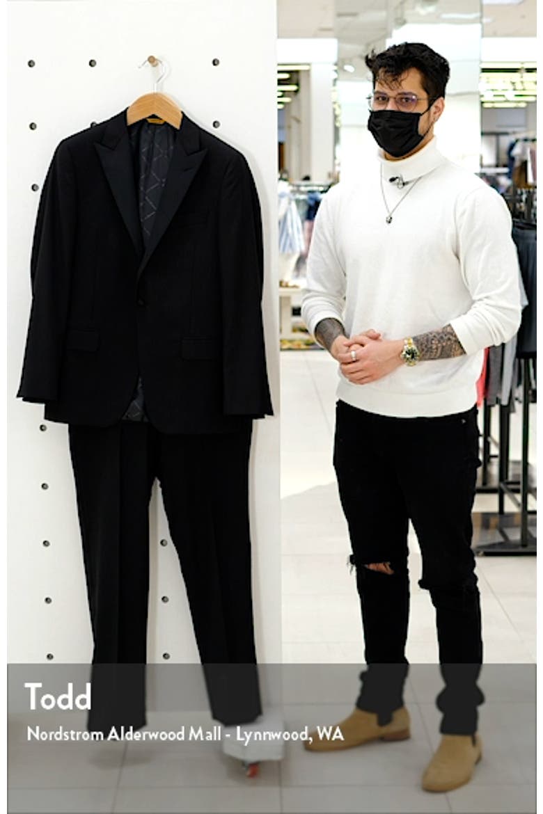 Infinity Classic Fit Peak Lapel Wool Tuxedo video