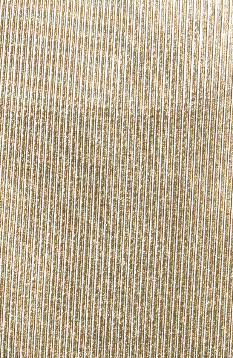 MELITTA BAUMEISTER Puffle Metallic Ripple Dress, Alternate, color, Light Gold