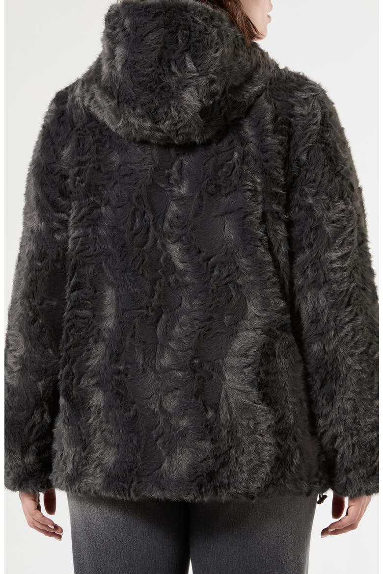 Tesoro Faux Fur Zip Jacket, Alternate, color, MEDIUM GREY