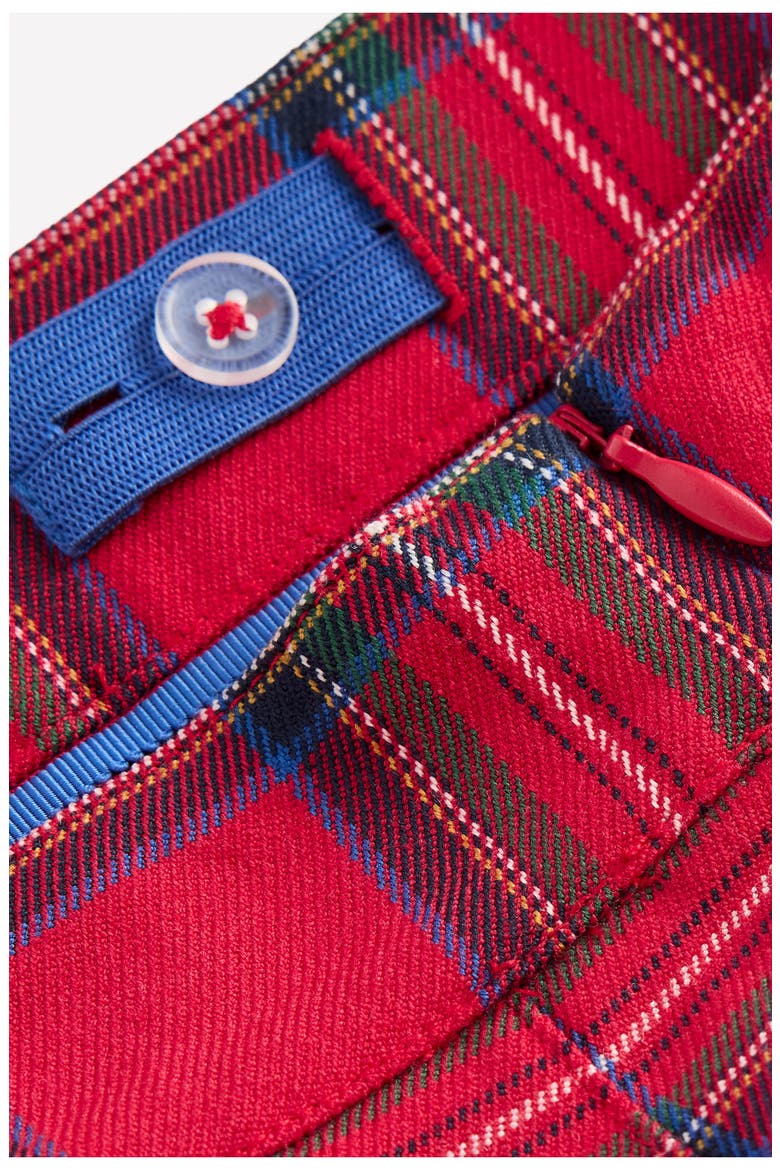 Kids' Pleated Miniskirt, Alternate, color, RED CHECK