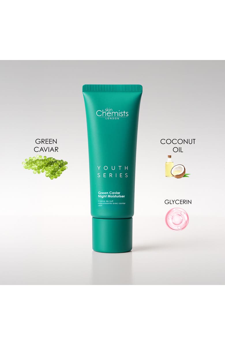 SKINCHEMISTS Youth Series Green Caviar Night Moisturiser 50ml, Alternate, color, White