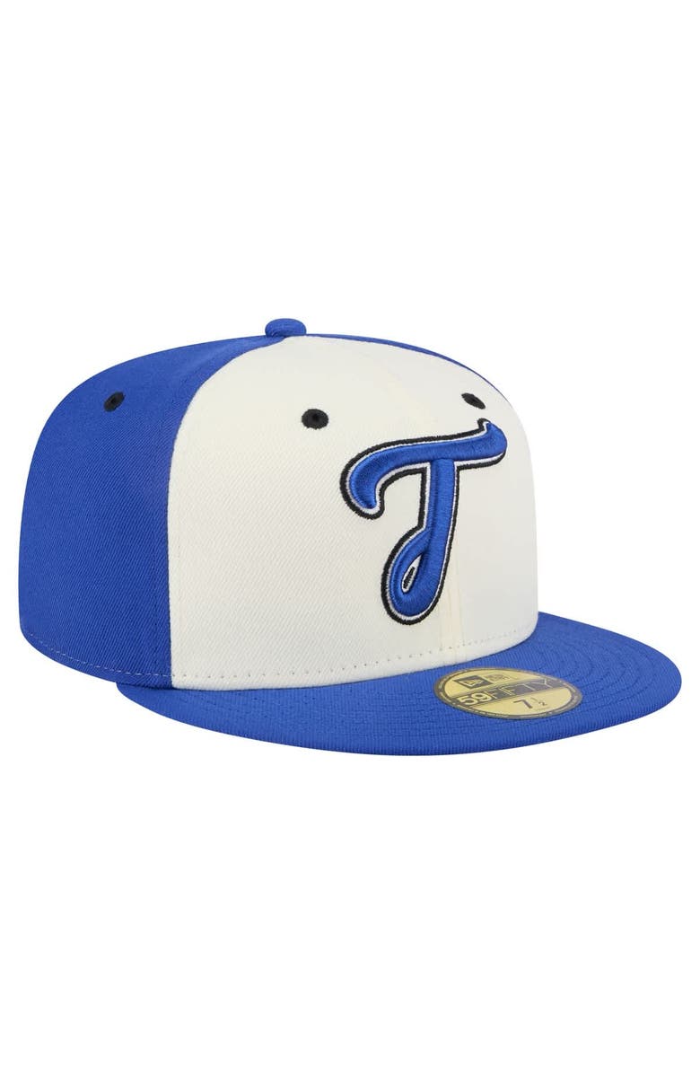 New Era Men's New Era White/Blue Tacoma Rainiers Copa de la Diversión 59FIFTY Fitted Hat, Alternate, color, 