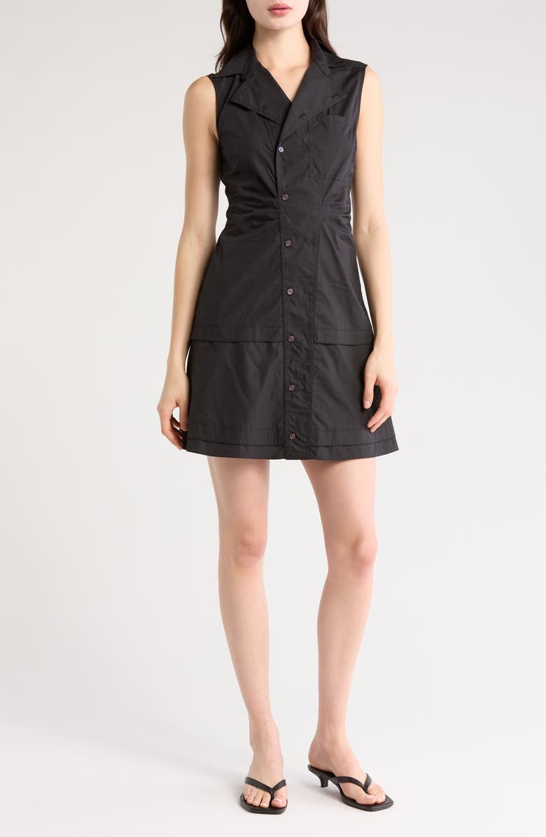 Derek Lam 10 Crosby Satina Cotton Shirtdress, Main, color, 